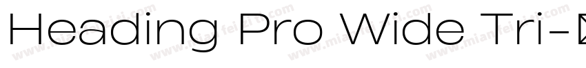 Heading Pro Wide Tri字体转换